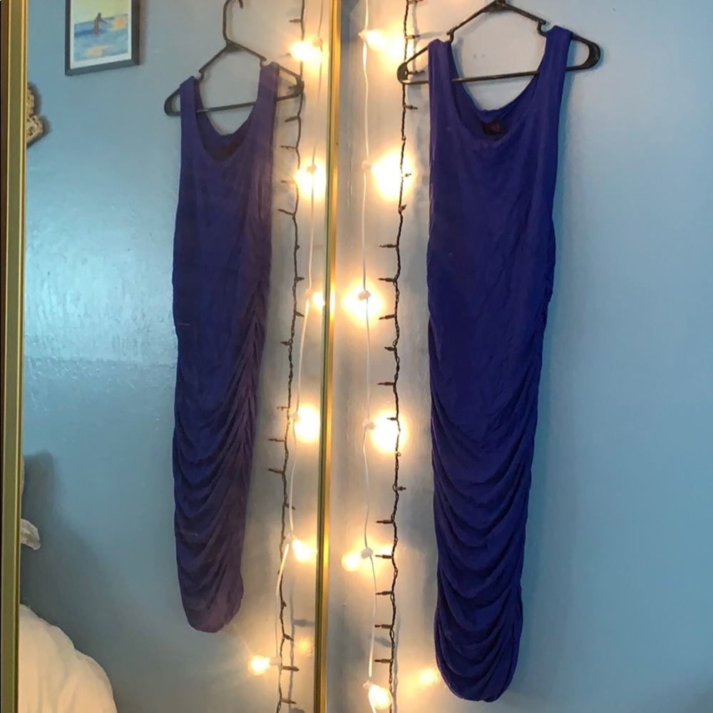 Long blue dress